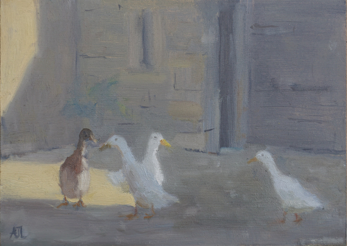 Ducks in the Courtyard, Cogges Manor Farm