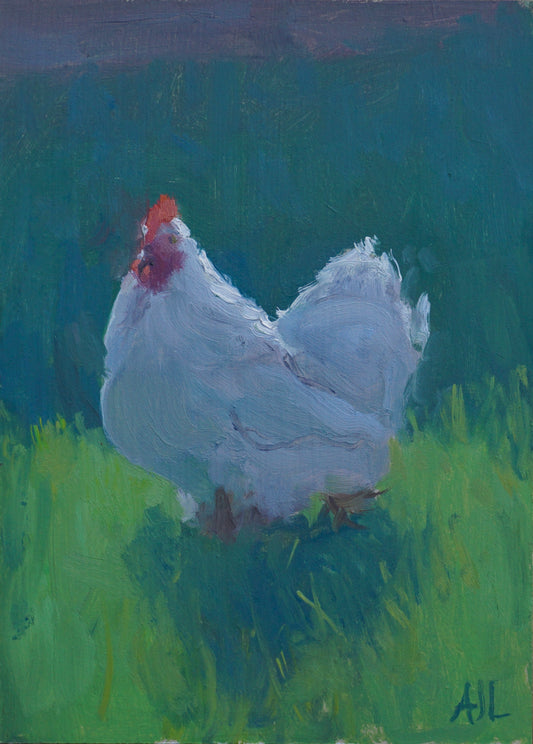 Study of a Chicken, Cogges Manor Farm