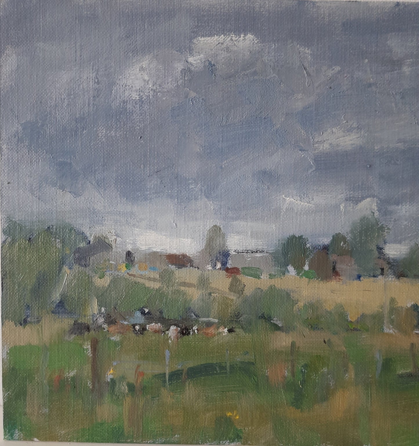 Rainclouds over the Fields, Windrush Valley