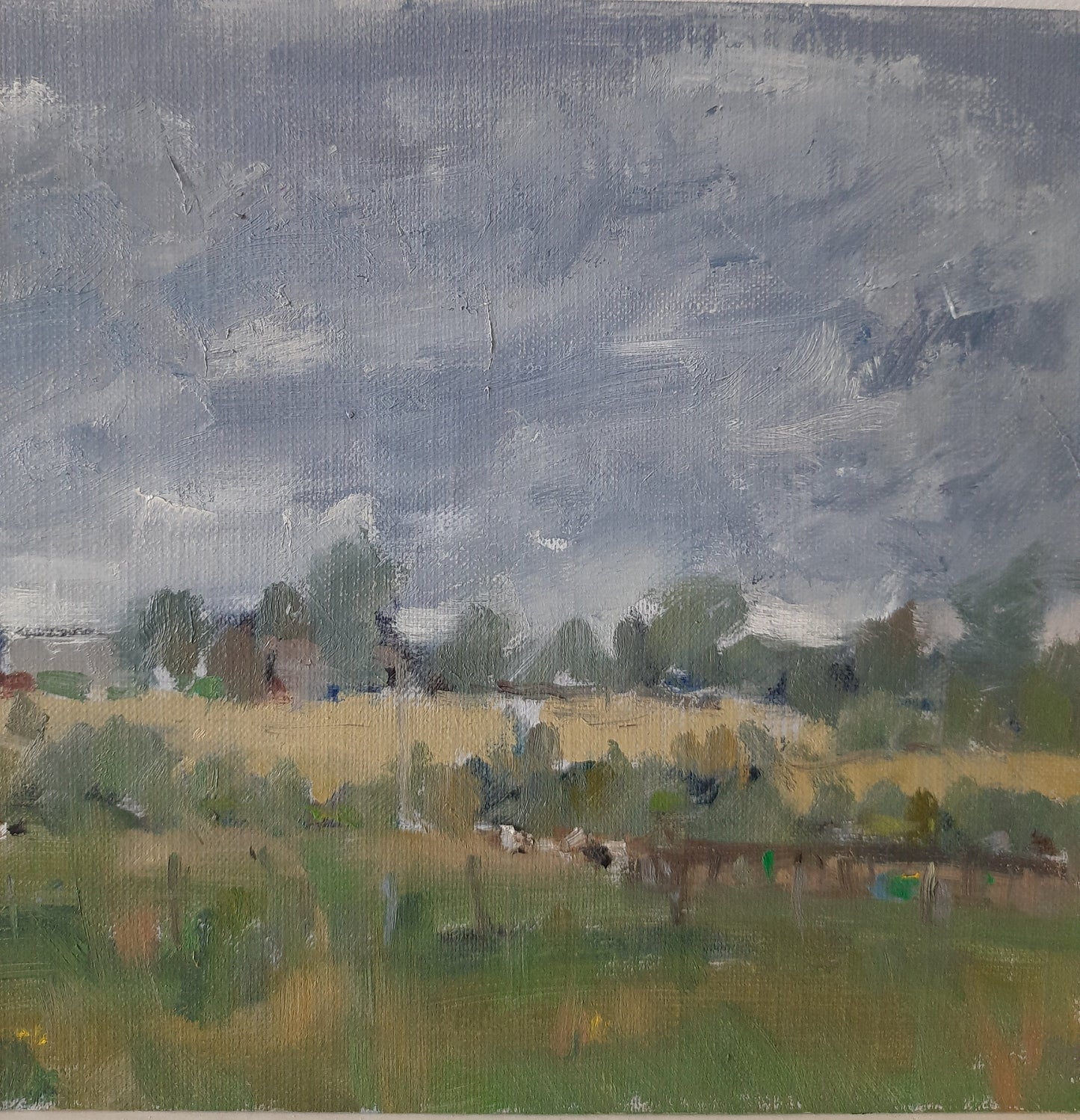 Rainclouds over the Fields, Windrush Valley