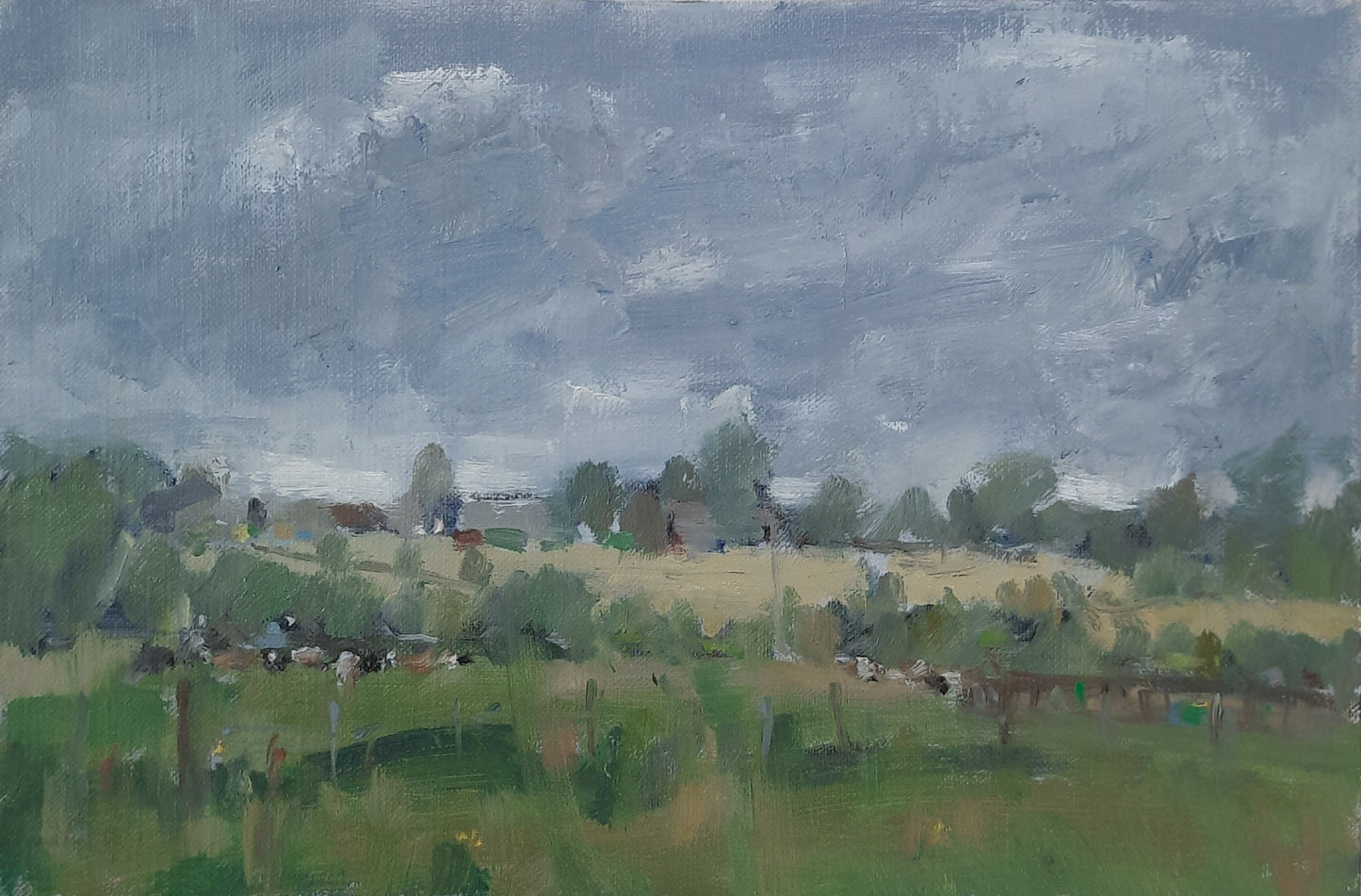 Rainclouds over the Fields, Windrush Valley