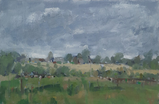 Rainclouds over the Fields, Windrush Valley